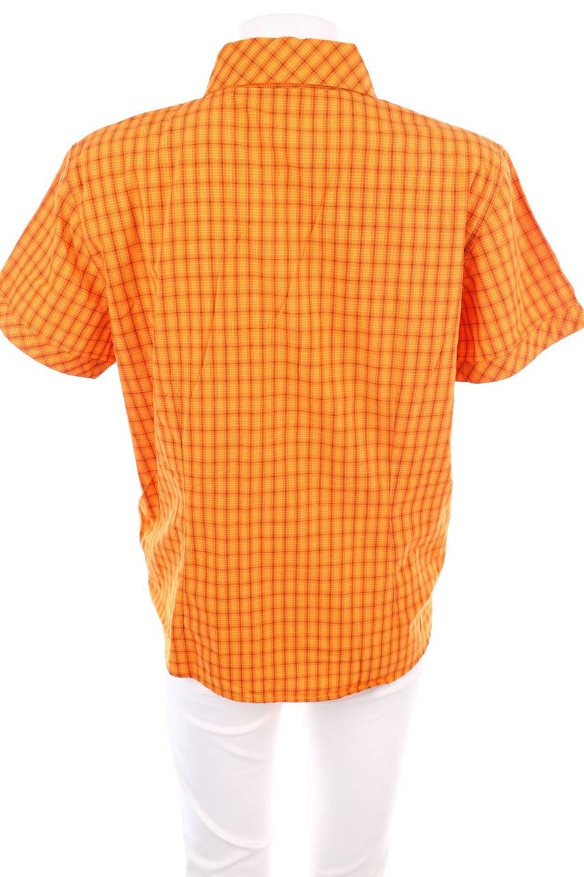 Carou SHAMP Karo-Hemd-Bluse Mit Kurzem Ärmel