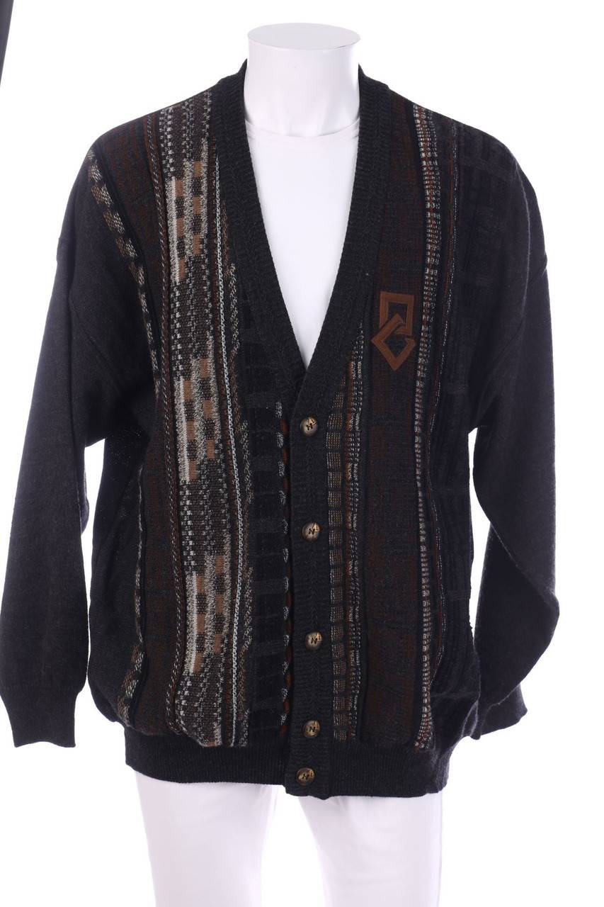 Carou signé incognito Cardigan mit Logo-Patch