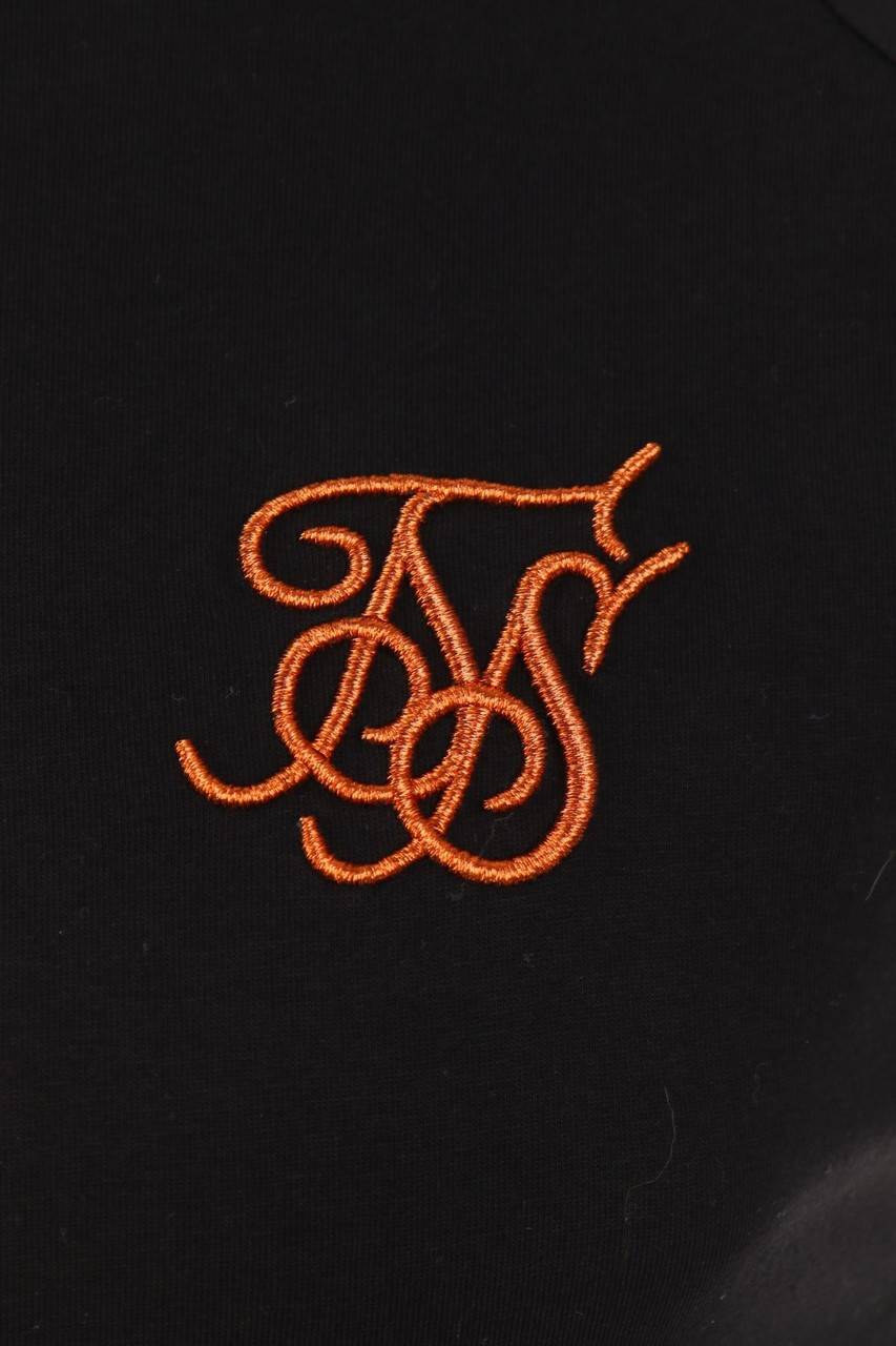 Carou SIKSILK T-Shirt Mit Logo-Stickerei