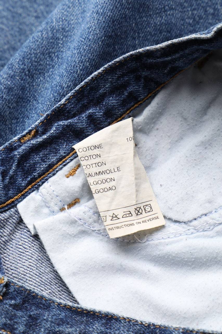 Carou SISLEY Jeansrock Im Used Look Mit Schlitz