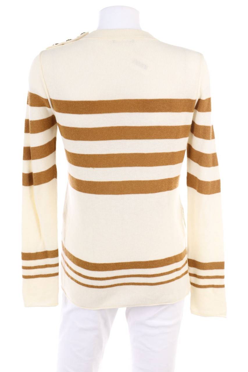 Carou SISLEY Strick-Pullover Mit Knöpfen