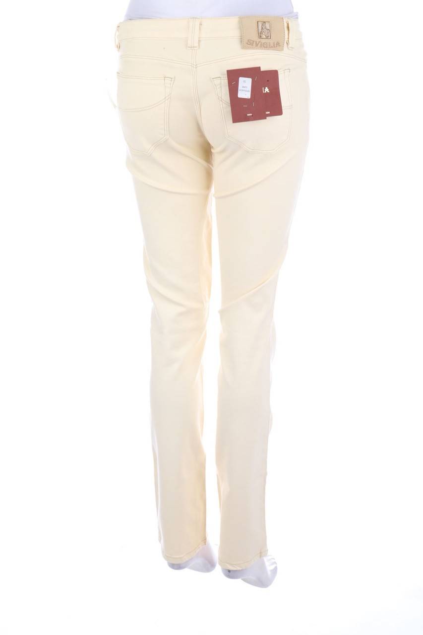 Carou SIVIGLIA Skinny-Jeans Mit Kunstleder-Details
