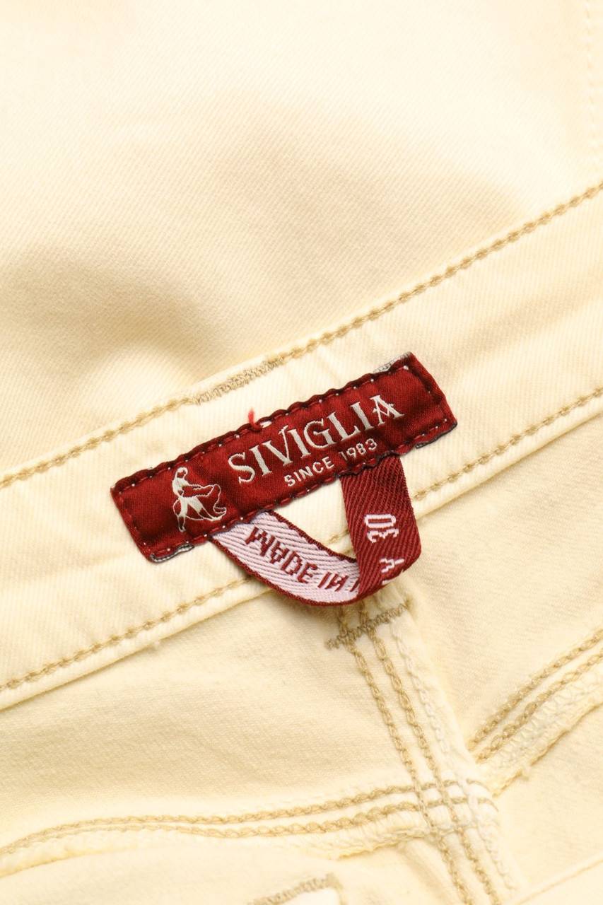 Carou SIVIGLIA Skinny-Jeans Mit Kunstleder-Details