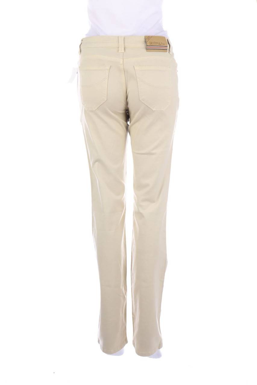 Carou SIVIGLIA Straight Cut Jeans Mit Logo-Patch