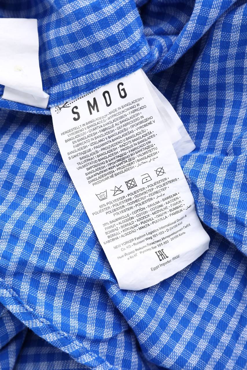 Carou SMOG Kurzarm-Hemd Mit Karo-Muster