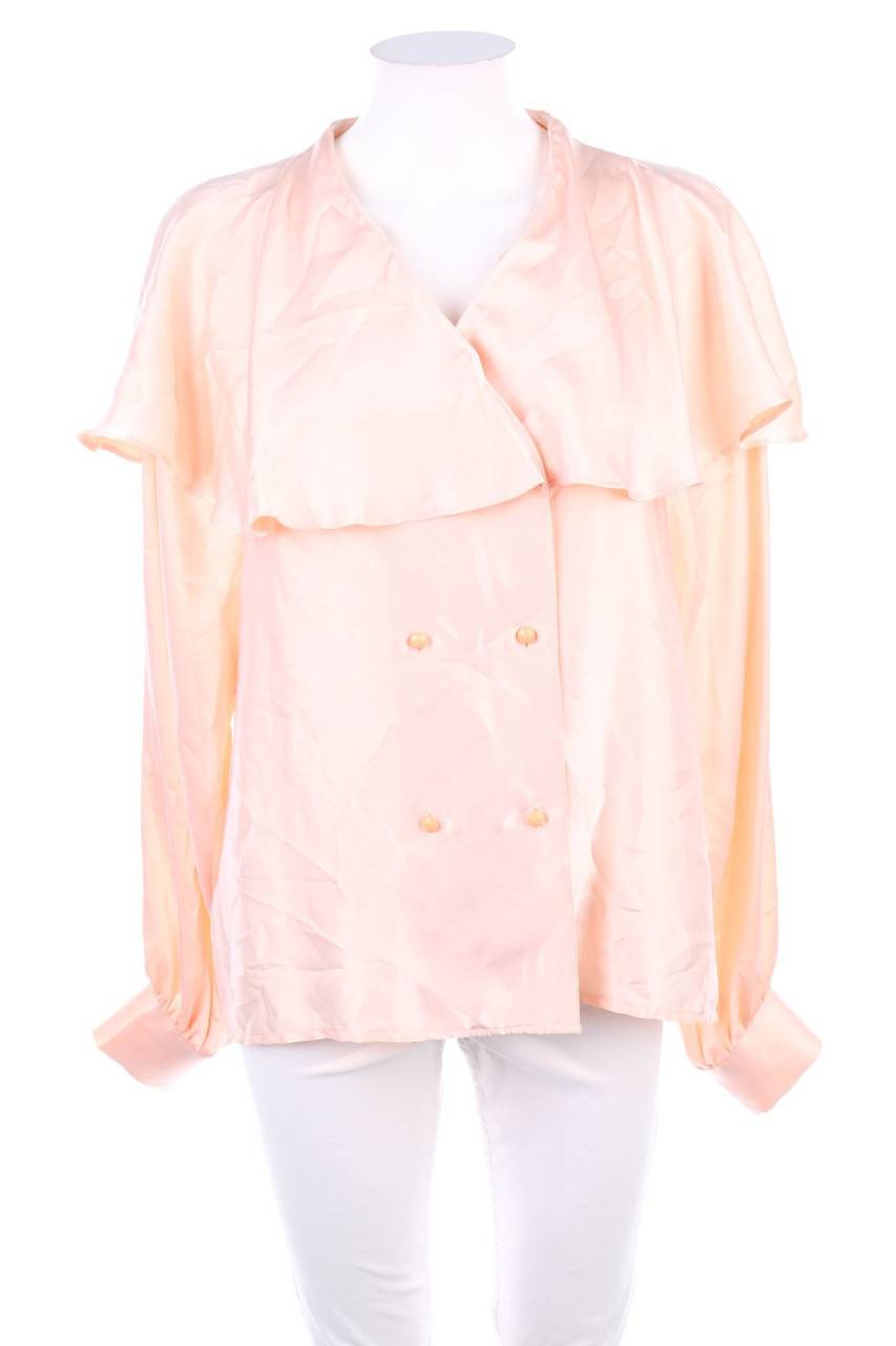 Carou solange mondor Satin-Volant-Bluse