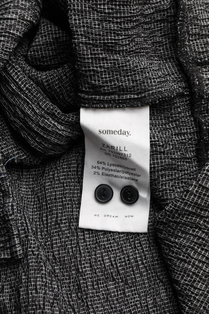Carou Someday. Crinkle-Hemd-Bluse Mit Kurzem Ärmel