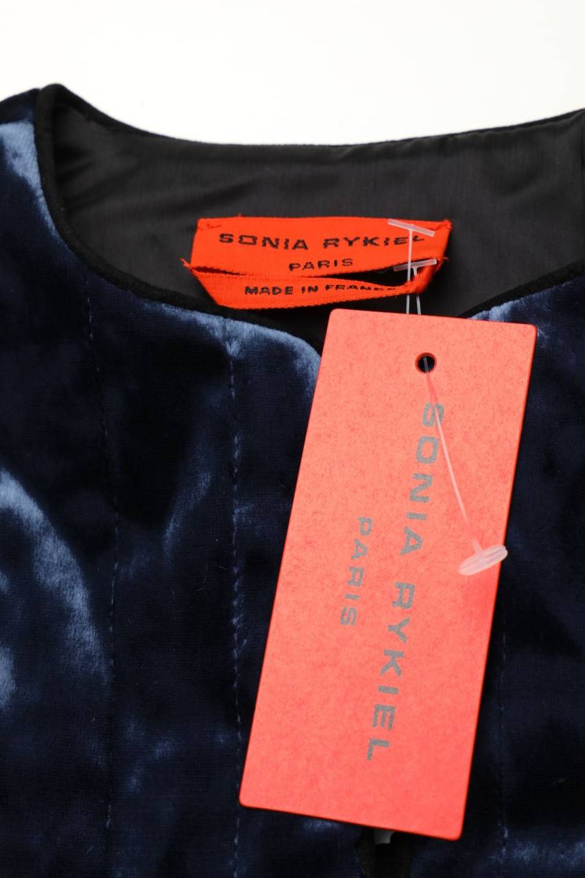 Carou SONIA RYKIEL Samt-Jacke Mit Seide