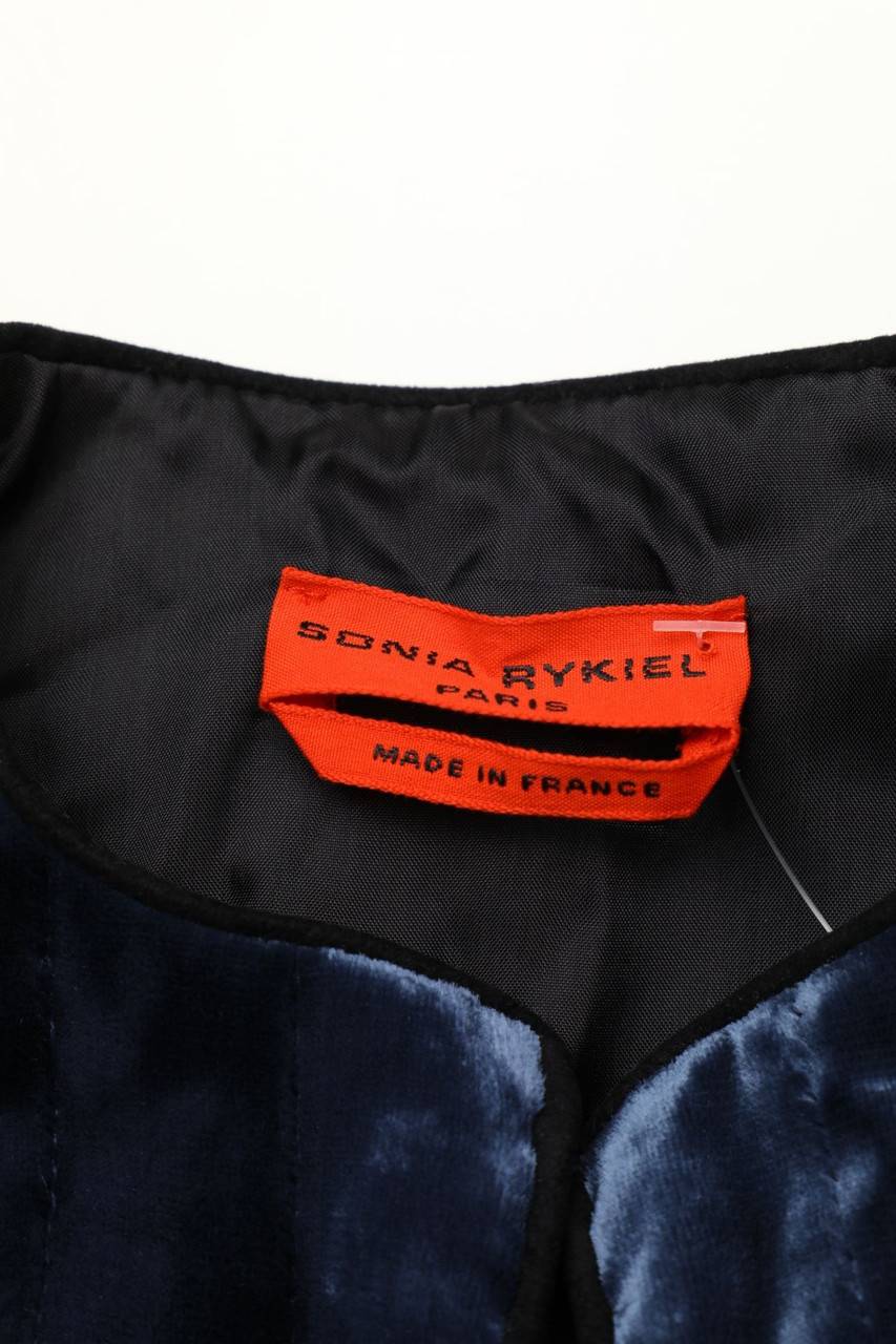 Carou SONIA RYKIEL Samt-Jacke Mit Seide