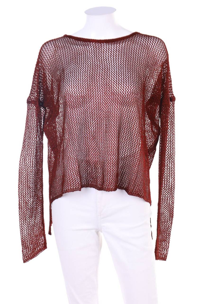 Carou SOON Vokuhila-Oversize-Strick-Pullover