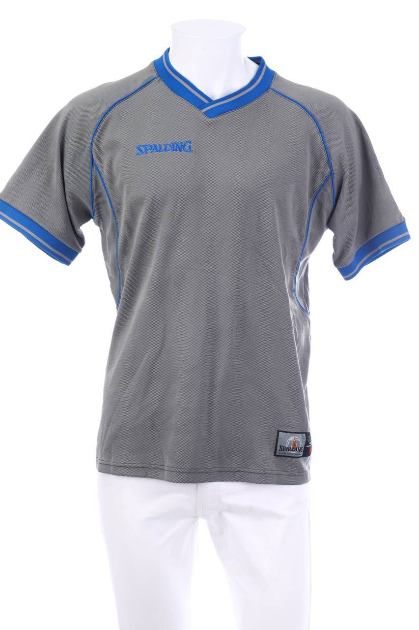 Carou SPALDING Sport-Shirt mit Logo-Stickerei