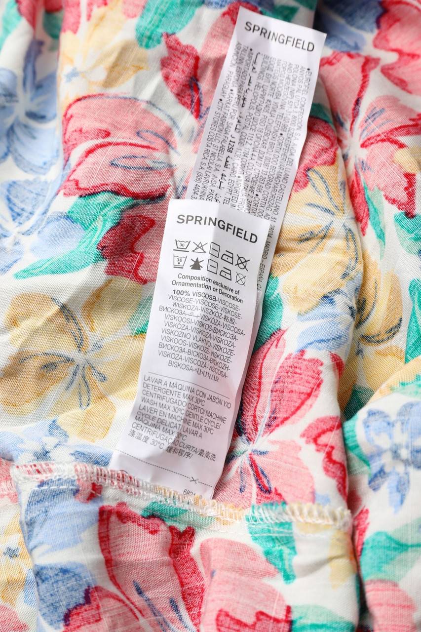 Carou SPRINGFIELD Blusenkleid Mit Blumen-Print