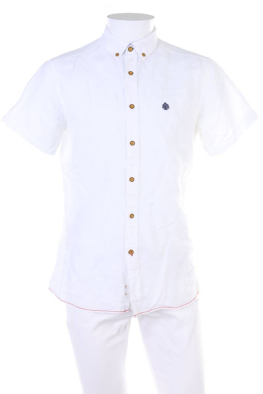 Carou SPRINGFIELD Kurzarm-Hemd mit Logo-Stickerei