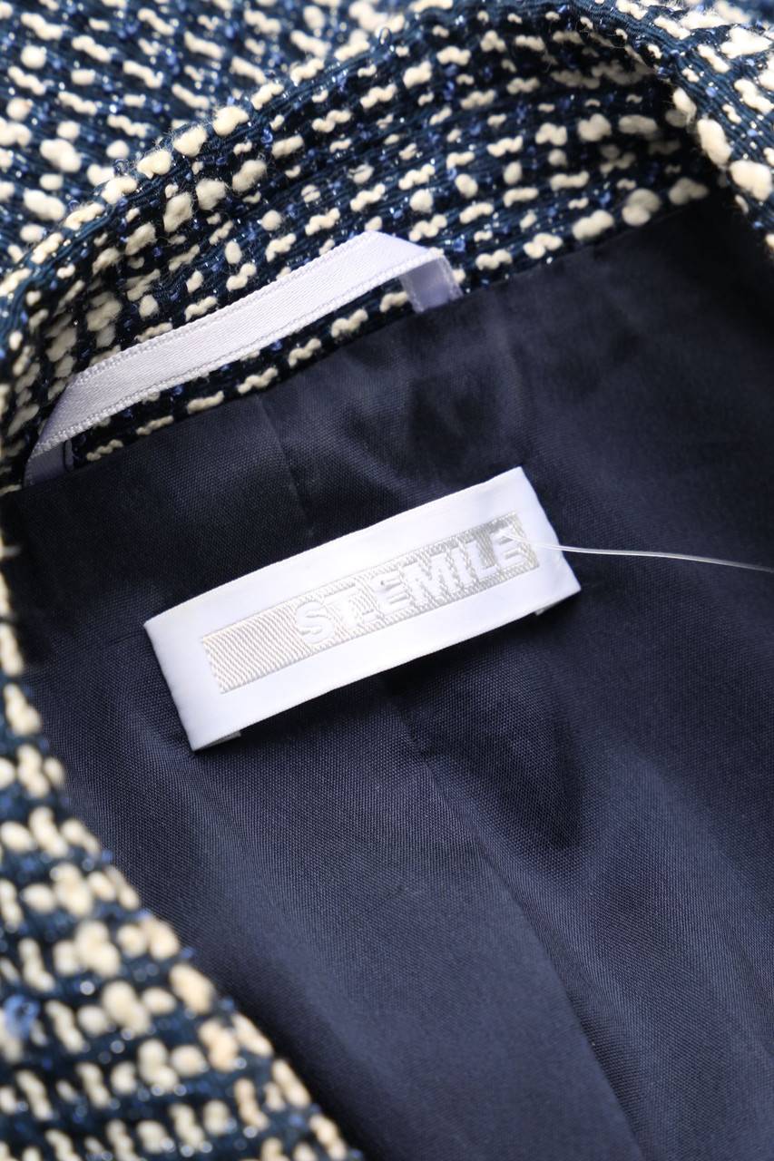Carou ST. EMILE Bouclé-Blazer Mit Metallic-Effekt