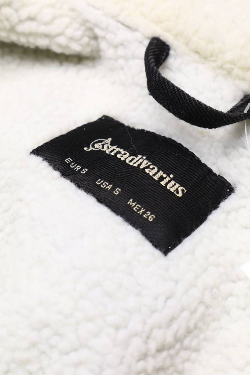 Carou Stradivarius Jeans-Jacke Mit Teddy-Futter