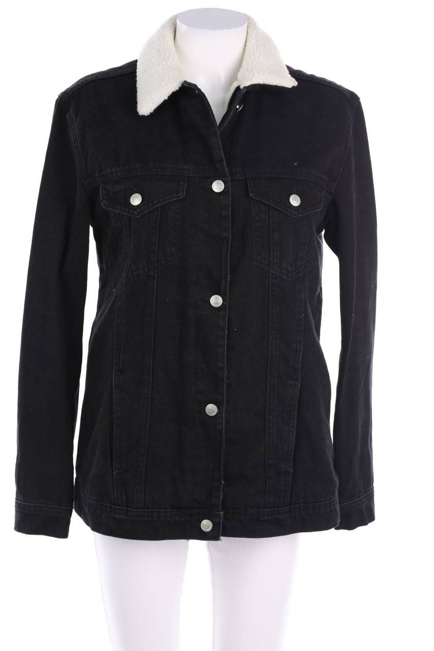 Carou Stradivarius Jeans-Jacke mit Teddy-Futter