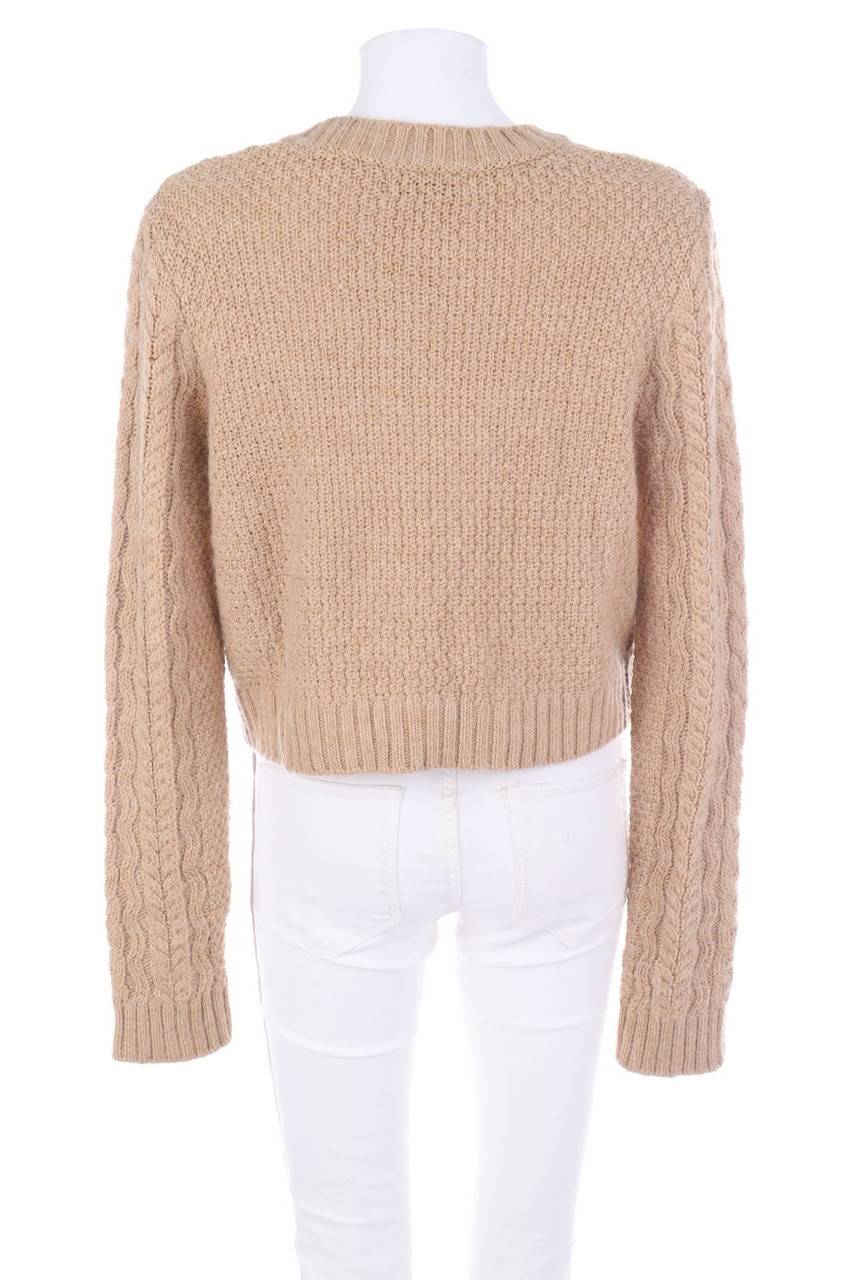 Carou Stradivarius Strick-Pullover Mit Zopf-Muster