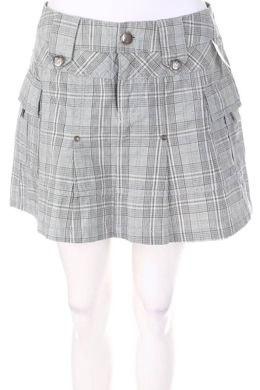 Carou Street One Falten-Mini-Rock mit Karo-Muster