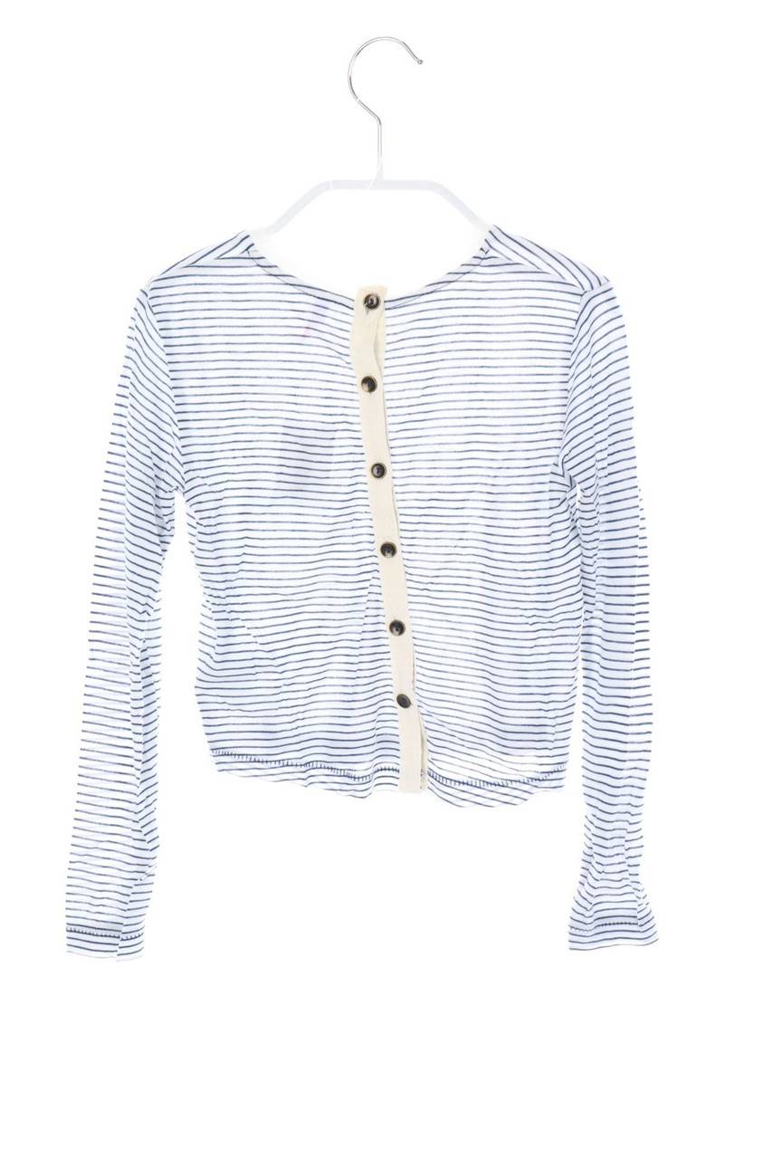 Carou SUN68 Streifen-T-Shirt Mit Knöpfen