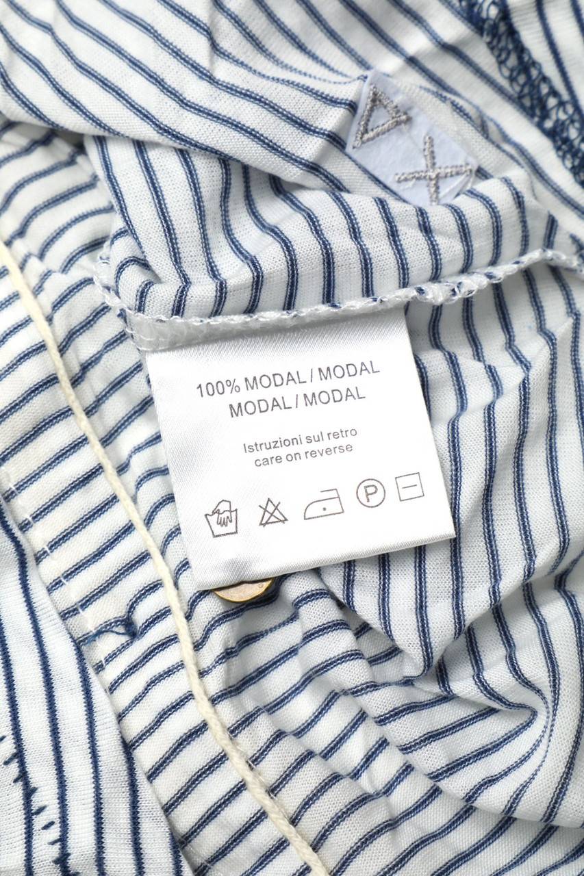 Carou SUN68 Streifen-T-Shirt Mit Knöpfen