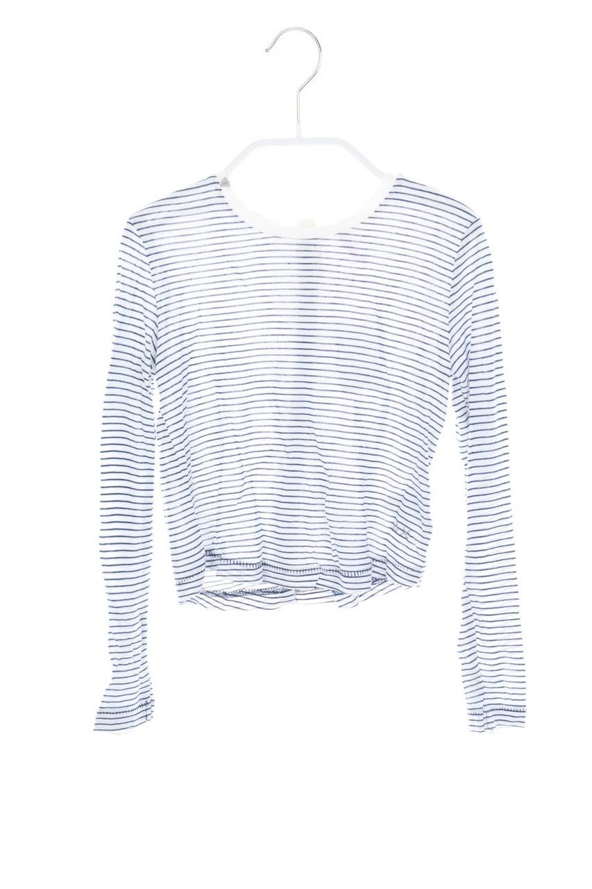 Carou SUN68 Streifen-T-Shirt mit Knöpfen