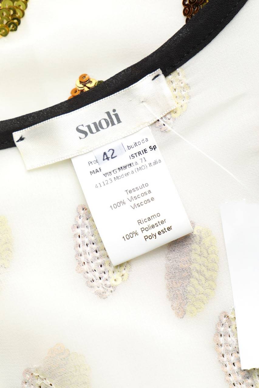 Carou Suoli Chiffon-Shift-Kleid Mit Pailletten