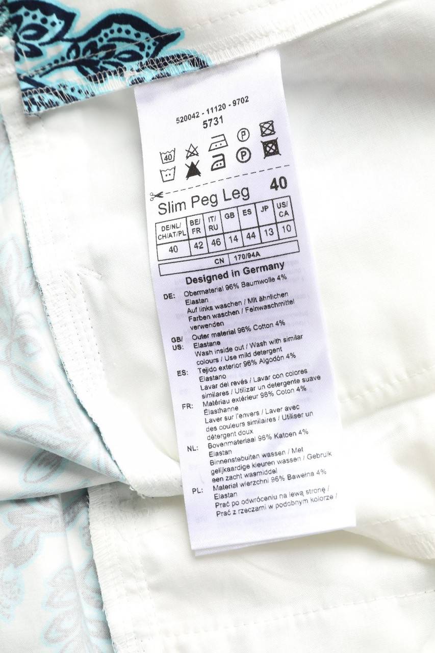 Carou TAIFUN Hose Mit Floralem Muster