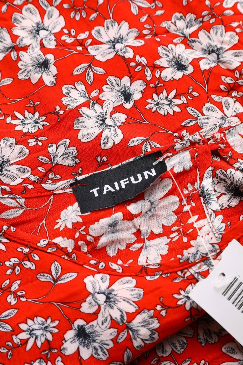 Carou TAIFUN Kurzarm-Bluse Mit Blumen-Print