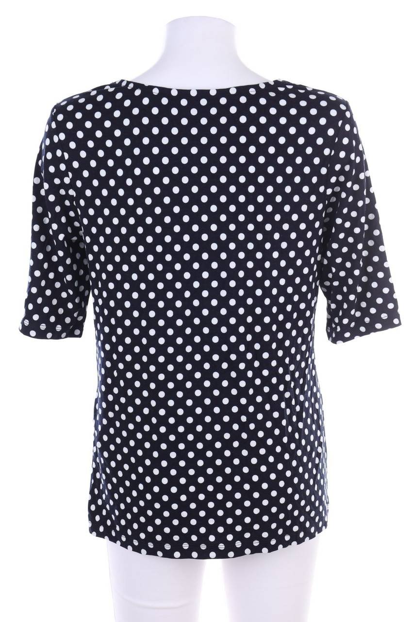 Carou TAIFUN Kurzarm-Bluse Mit Punkten