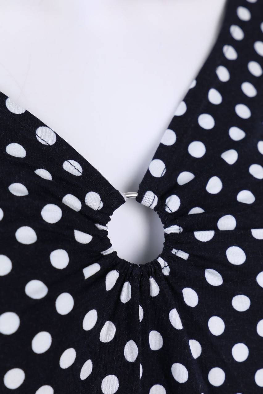 Carou TAIFUN Kurzarm-Bluse Mit Punkten