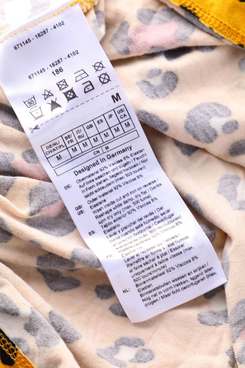 Carou TAIFUN Kurzarm-Shirt Mit Leo-Print