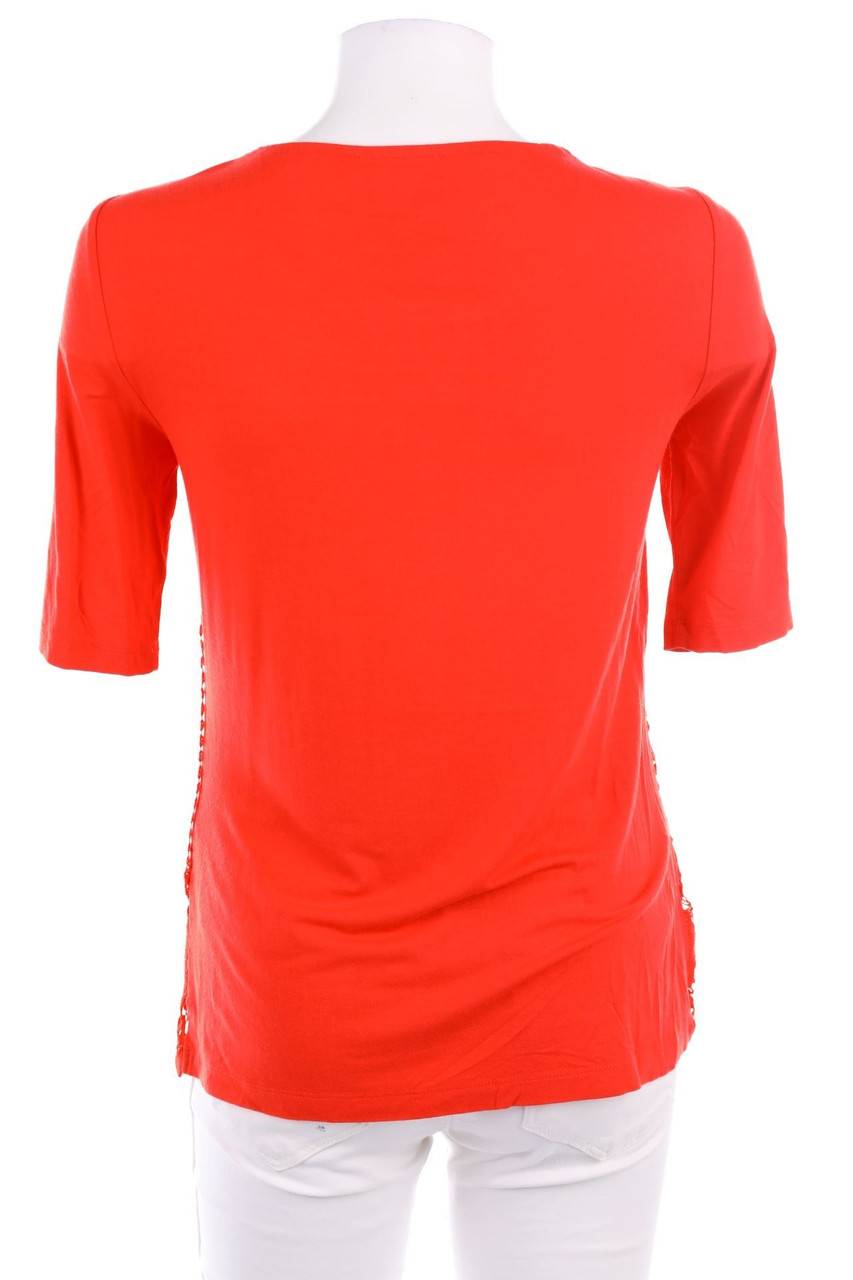 Carou TAIFUN Kurzarm-Shirt Mit Spitze