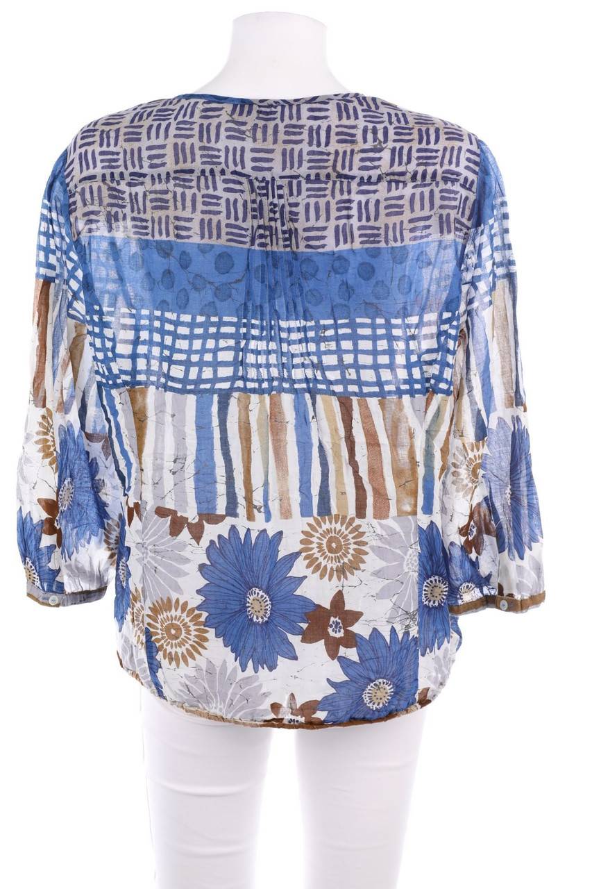 Carou TAIFUN Print-Bluse Mit 3/4-Ärmel