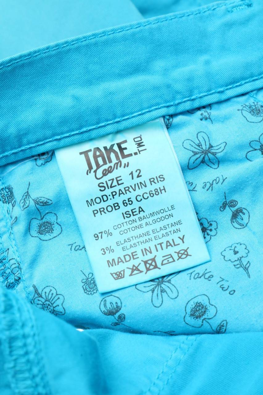 Carou TAKE TWO Used Look-Shorts Mit Logo-Patch