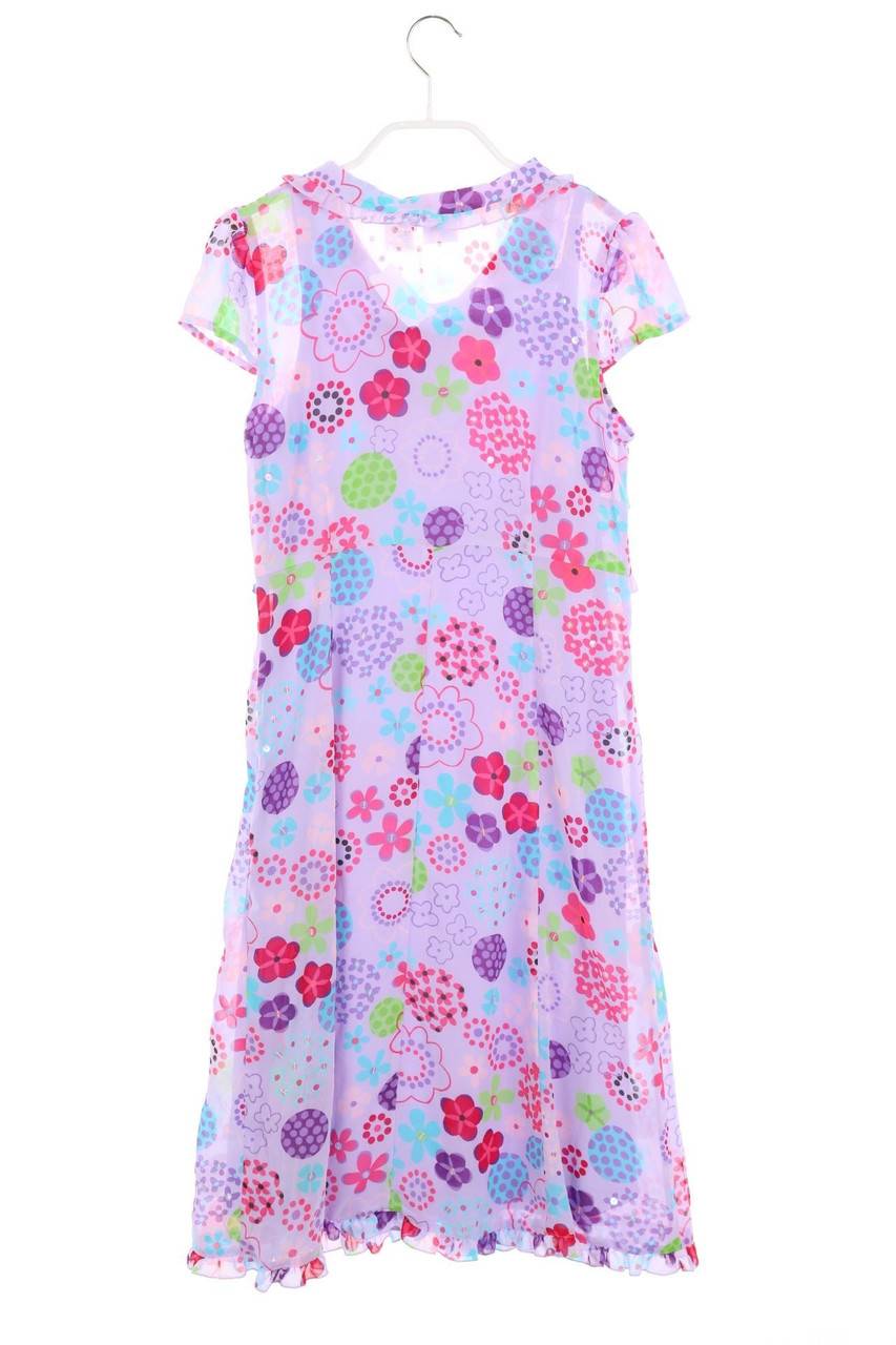 Carou TALBOTS Print-Kleid Mit Pailletten