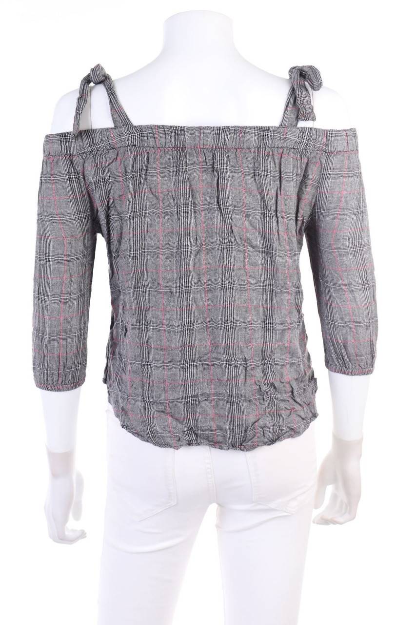 Carou TALLY WEiJL Carmen-Bluse Mit Karo-Muster