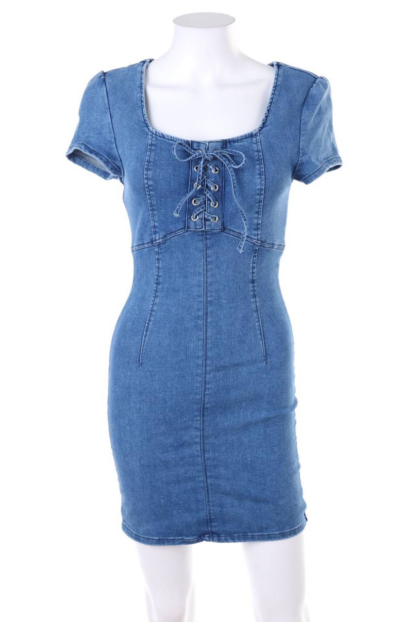 Carou TALLY WEiJL Denim-Minikleid mit Schnürung
