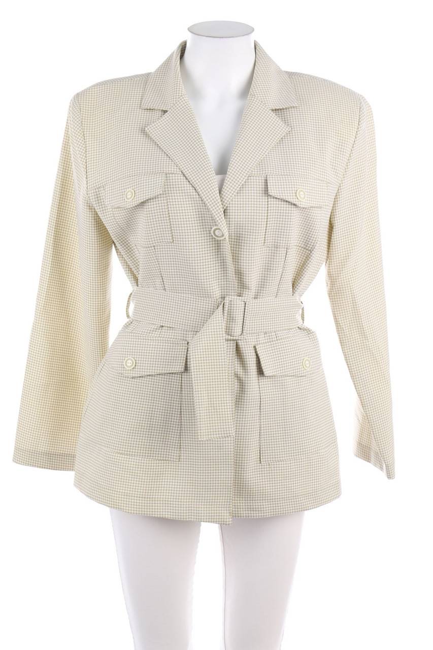 Carou TALLY WEiJL Vintage-Blazer mit Karo-Muster