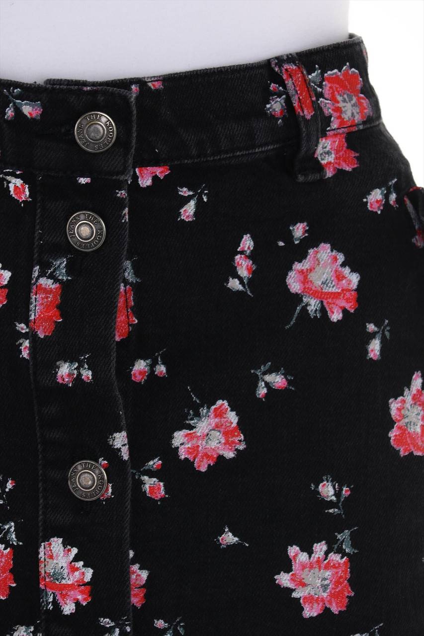 Carou The Kooples Jeansrock Mit Floralem Muster