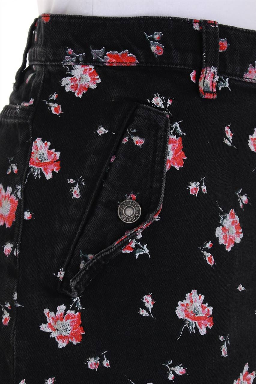 Carou The Kooples Jeansrock Mit Floralem Muster