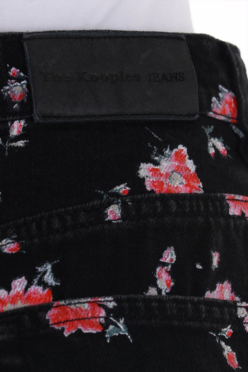 Carou The Kooples Jeansrock Mit Floralem Muster