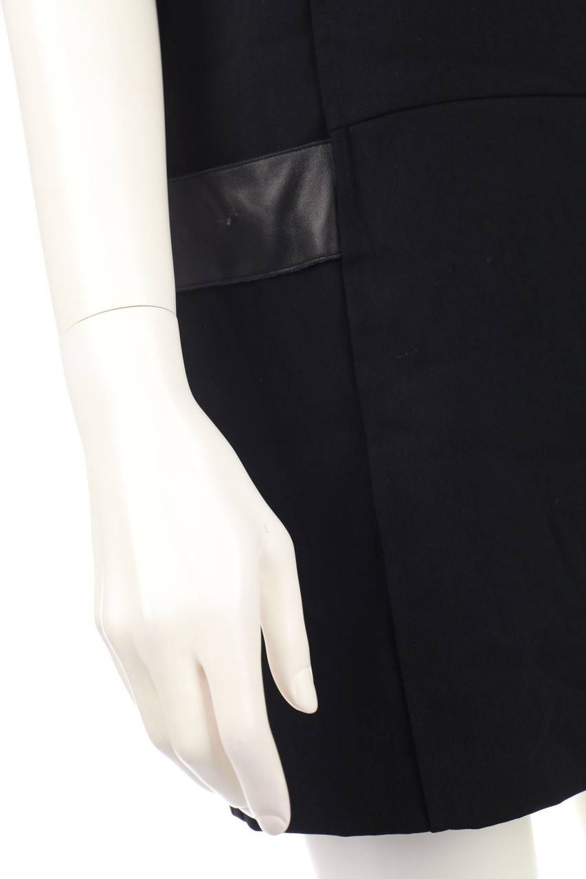 Carou The Kooples Shift-Kleid Mit Leder-Details