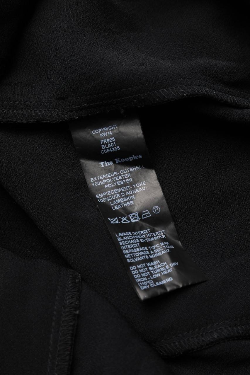 Carou The Kooples Shift-Kleid Mit Leder-Details