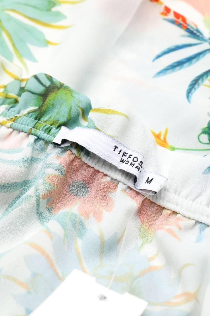 Carou TIFFOSI Carmen-Bluse Mit Tropical Print