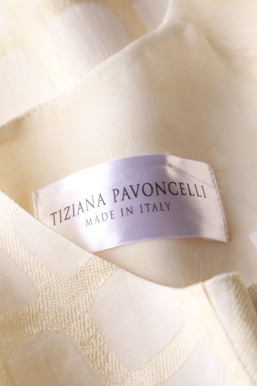 Carou TIZIANA PAVONCELLI Muster-Kleid Mit Seide