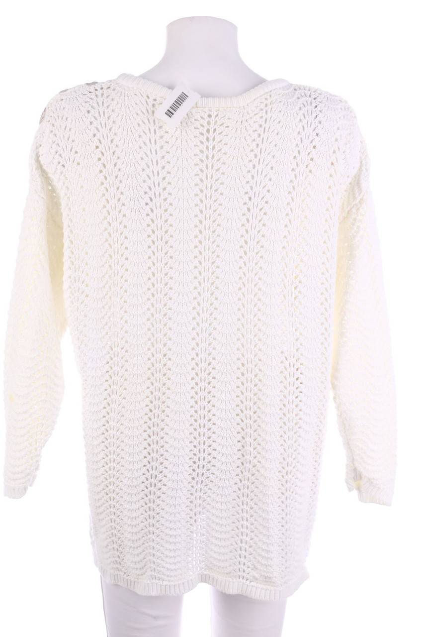 Carou TOGETHER! Baumwoll-Pullover Mit Stickereien