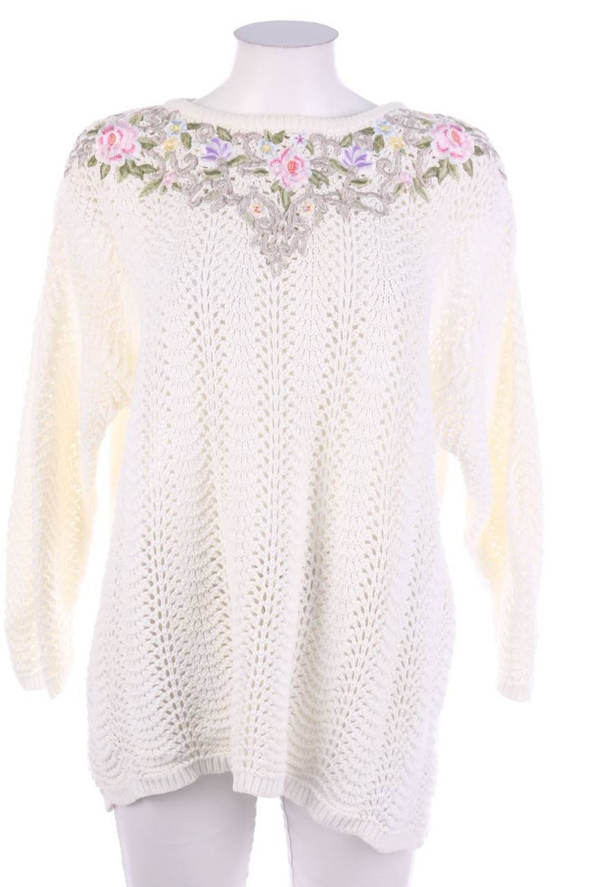 Carou TOGETHER! Baumwoll-Pullover mit Stickereien