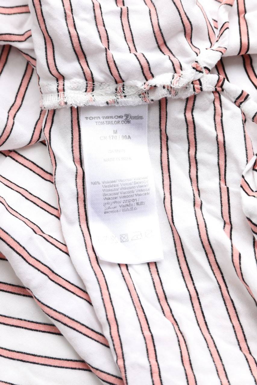 Carou TOM TAILOR Denim Kurzarm-Shirt Mit Streifen