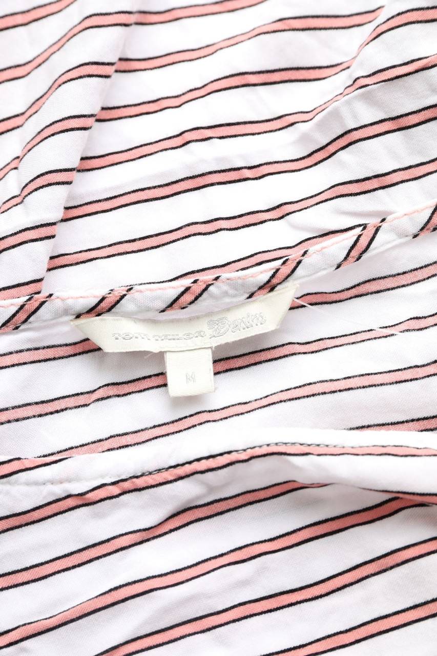 Carou TOM TAILOR Denim Kurzarm-Shirt Mit Streifen