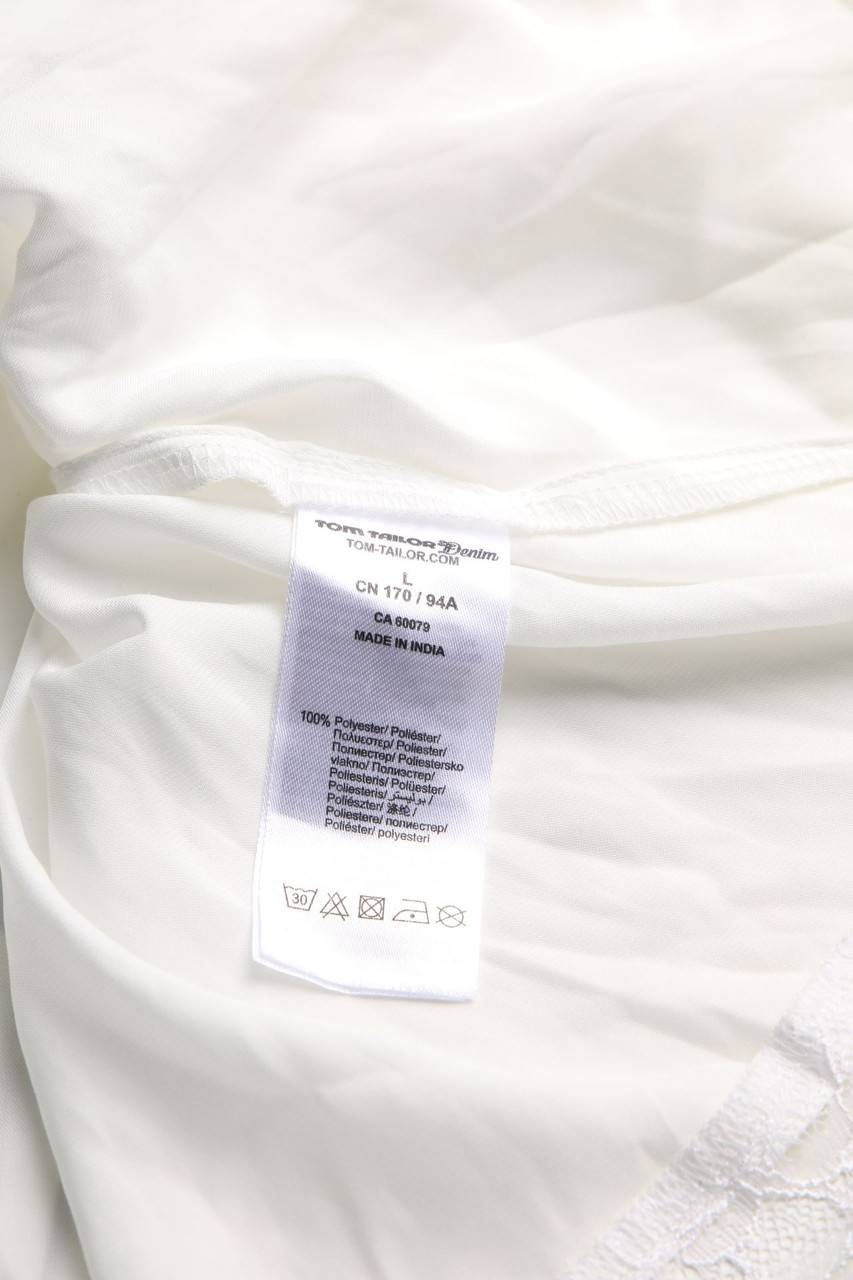 Carou TOM TAILOR Denim Top Mit Spitze